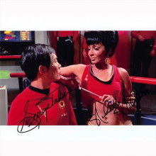 Autografo George Takei & Nichelle Nichols 2- Star Trek Foto 20x25