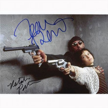 Autografo Jean Reno & Natalie Portman - The Professional Foto 20x25