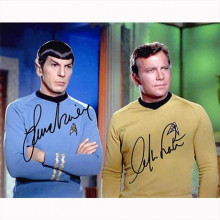 Autografo Star Trek William Shatner & Leonard Nimoy -7  Foto 20x25