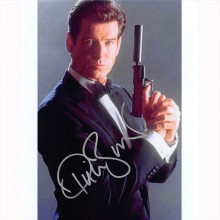 Autografo Pierce Brosnan 2 - James Bond Foto 20x25
