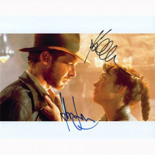 Autografo Harrison Ford & Karen Allen Indiana Jones Foto 20x25