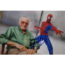 Autografo Stan Lee Marvel Foto 20x30
