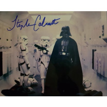Autografo STEPHEN CALCUTT Star Wars Dath Vader Foto 20x25 