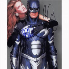 Autografo George Clooney & Elle Macpherson - Batman & Robin Foto 20x25