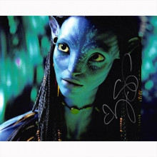 Autografo Zoe Saldana - Avatar Foto 20x25