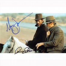 Autografo Clint Eastwood & Morgan Freeman - Unforgiven Foto 20x25 