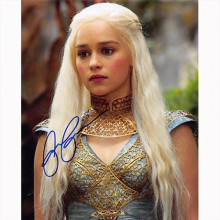 Autografo Emilia Clarke - Game of Thrones 6 - Il Trono di Spade Foto 20x25