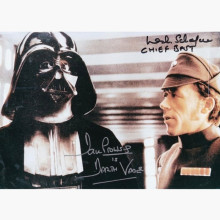 Autografo Star Wars Episode IV Dave Prowse - Leslie Schofield and COA