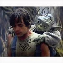Autografo  Mark Hamill & Frank Oz - Star Wars Foto 20x25: