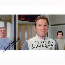Autografo William Shatner & James Doohan -2 Star Trek Foto 20x25