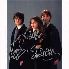 Autografo Harry Potter Cast da 3 Foto 20x25
