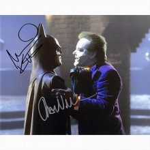 Autografo Michael Keaton & Jack Nicholson - Batman Foto 20x25