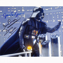Autografo James Earl Jones & David Prowse 2- Star Wars Foto 20x25