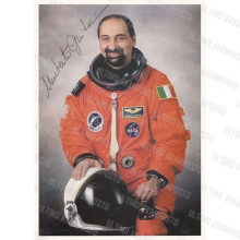 Autografo Astronauta Umberto Guidoni foto 20x15