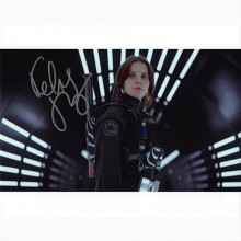 Autografo Felicity Jones - Star Wars Rogue One Foto 20x25