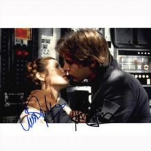 Autografo Star Wars Harrison Ford & Carrie Fisher 2- Foto 20x25