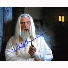 Autografo Ian McKellen - Lord of the Rings  Foto 20x25: