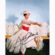 Autografo Julie Andrews -2 Mary Poppins Foto 20x25: