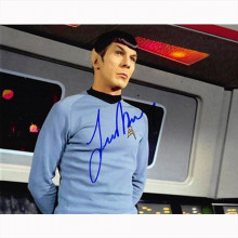 Autografo - Leonard Nimoy 5- Star Trek Foto 20x25