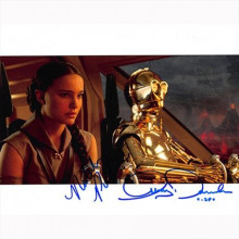 Autografo Star Wars Natalie Portman & Anthony Daniels - Foto 20x25