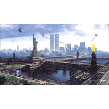 Litografia “New Borg City” 100 x 66 cm”
