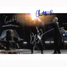 Autografo Star Wars Revenge of The Sith Cast di 3 Foto 20x25