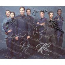 Autografo Cast Star Trek Enterprise Foto 20x25