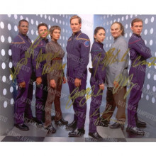 Autografo Cast Completo  Star Trek Enterprise 4 Foto 20x25