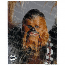 Autografo Peter Mayhew Star Wars 4 Foto 20x25