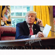 Autografo U.S. President Donald Trump  Foto 20x25