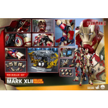 PREORDINE hot toys Iron Man 3 Action Figure 1/4 Iron Man Mark XLII Deluxe Ver. 49 cm