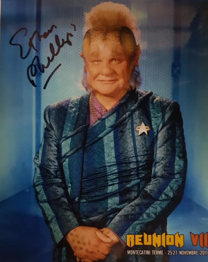 Autografo Ethan Philips Star Star Trek Voyager 4 Foto 20x25