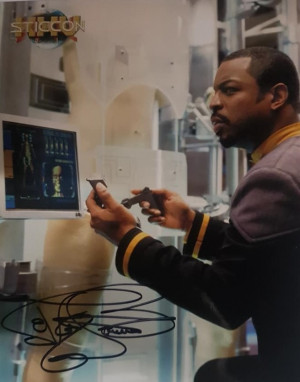 Autografo LeVar Burton Star Trek 4 Foto 20X25