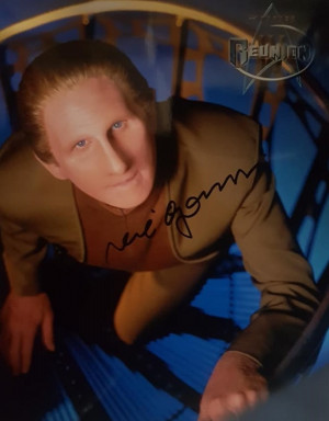 Autografo René Auberjonois 10 Star Trek DS9 Foto 20x25