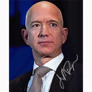 Autografo Jeff Bezos - Amazon Foto 20x25