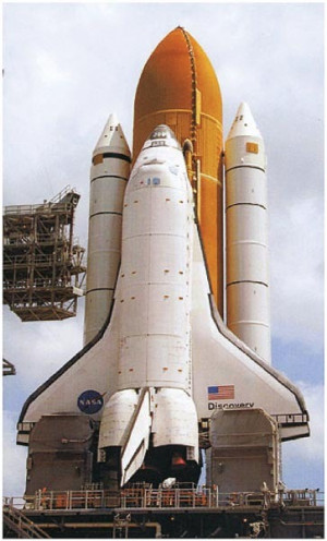 Space Shuttle Discovery w/Booster Rocket