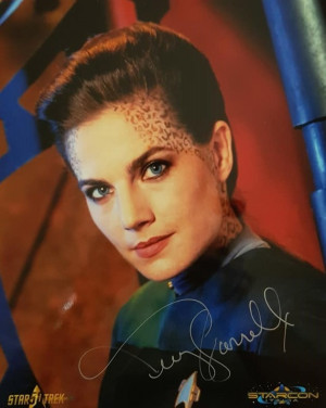 Autografo Terry Farrell Star Trek DS9 Foto 20x25