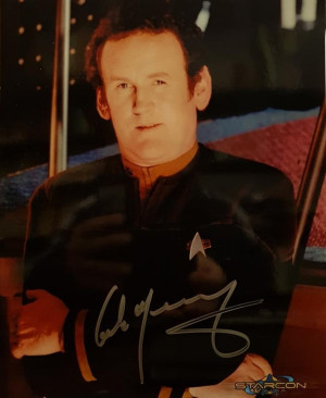 Autografo Colm Meaney Star Trek DS9 Foto 20x25