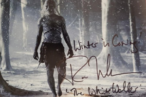 Autografo Ross Mullan Game of Thrones White Walker Foto 20X30