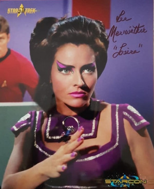 Autografo Lee Meriwether Star Trek 2 Foto 20x25