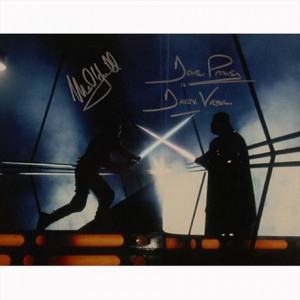 Autografo Star Wars Mark Hamill - David Prowse - Foto 28x35