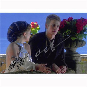Autografo Hayden Christensen & Natalie Portman - Star Wars Foto 20x25