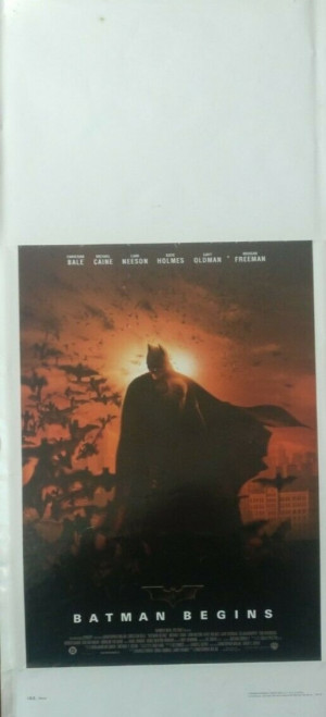 Locandina Batman Begins 33x70