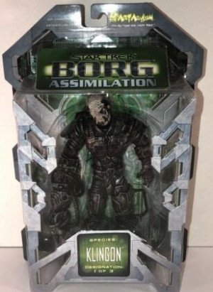 Star Trek - Borg Assimilation - Klingon Borg - 1 of 3 - Action Figure - 2002 