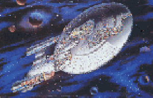 Litografia Cutaway Poster USS Enterprise NCC 1701 D