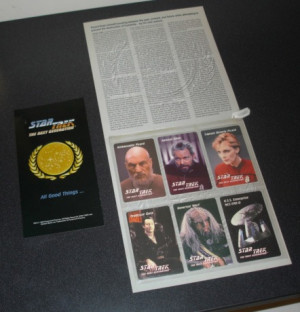 Star Trek The Next Generation All Good Things – Set completo di carte telefoniche