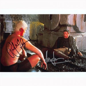 Autografo Harrison Ford & Rutger Hauer - Blade Runner Foto 20x25