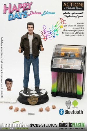 OLD & RARE - Fonzie Happy Days 1/6 Deluxe Action Figure 12" Infinite Statue