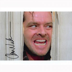 Autografo Jack Nicholson - 3 The Shining Foto 20x25