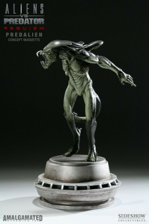 Sideshow AVP Aliens vs Predator Requiem PREDALIEN Concept Maquette Statue